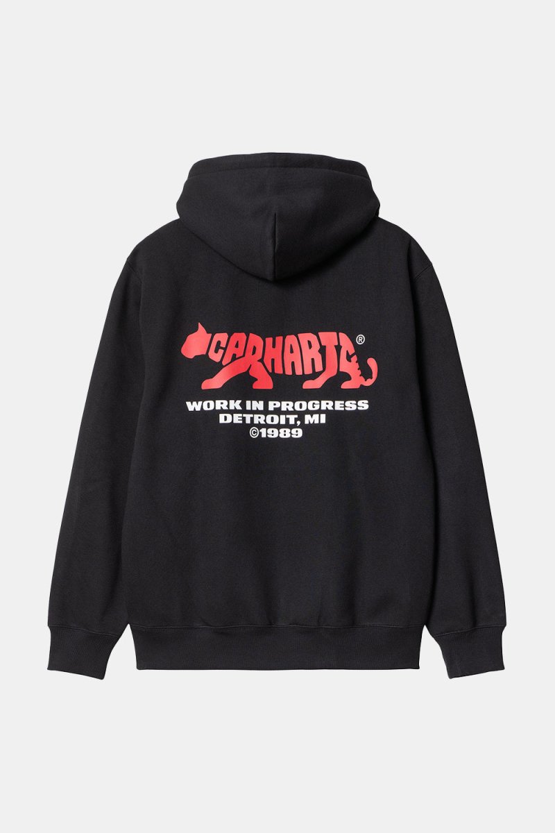 Carhartt WIP Hooded Rocky Script Sweat (Black) | Sweaters