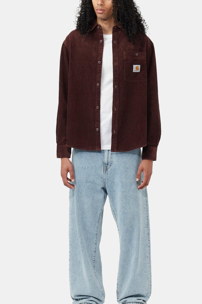 Carhartt WIP Long Sleeve Flint Shirt (Amarone Rinsed) | Shirts