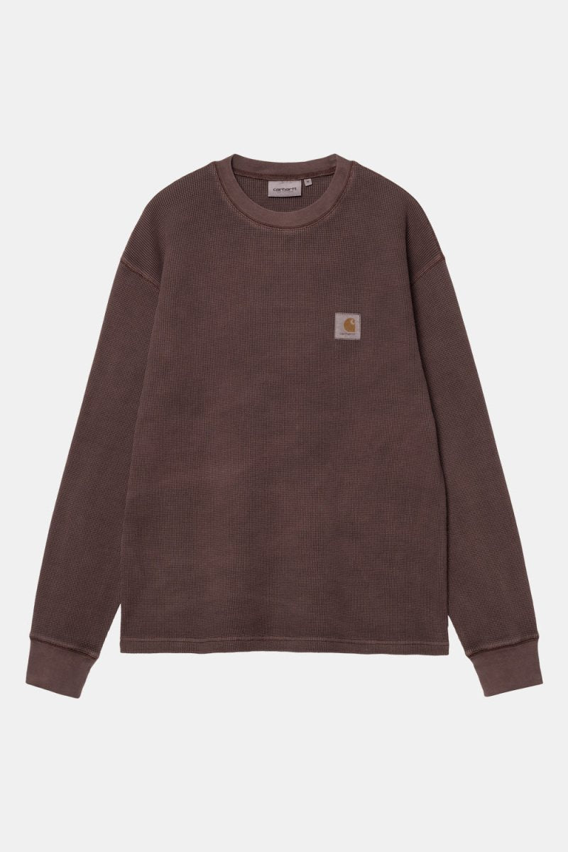 Carhartt WIP Long Sleeve Vista Waffle T-Shirt (Palisander) | T-Shirts