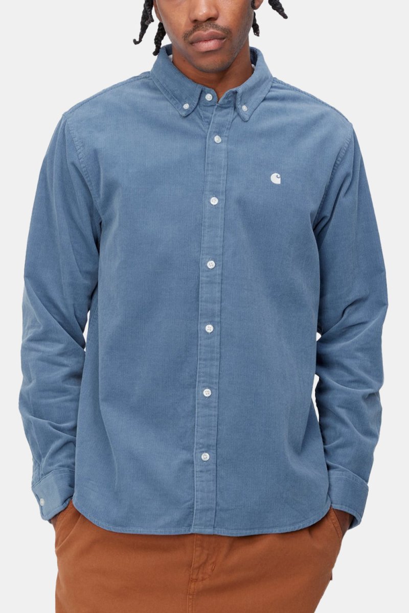 Carhartt WIP L/S Madison Fine Cord Shirt (Sorrent/Wax) | Shirts