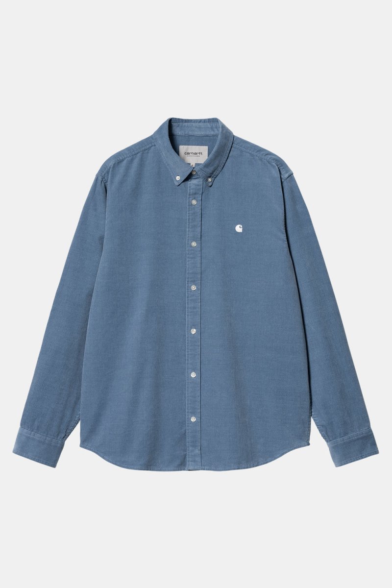 Carhartt WIP L/S Madison Fine Cord Shirt (Sorrent/Wax) | Shirts