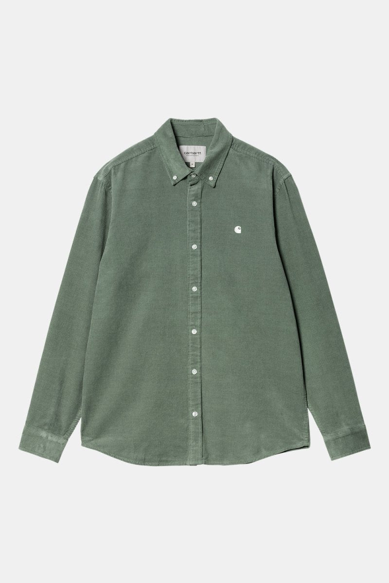 Carhartt WIP Madison Cord Long Sleeve Shirt (Park/Wax) | Shirts
