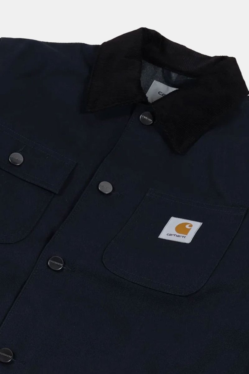 Carhartt WIP Michigan Organic Cotton Rigid Jacket (Dark Navy & Black) | Jackets