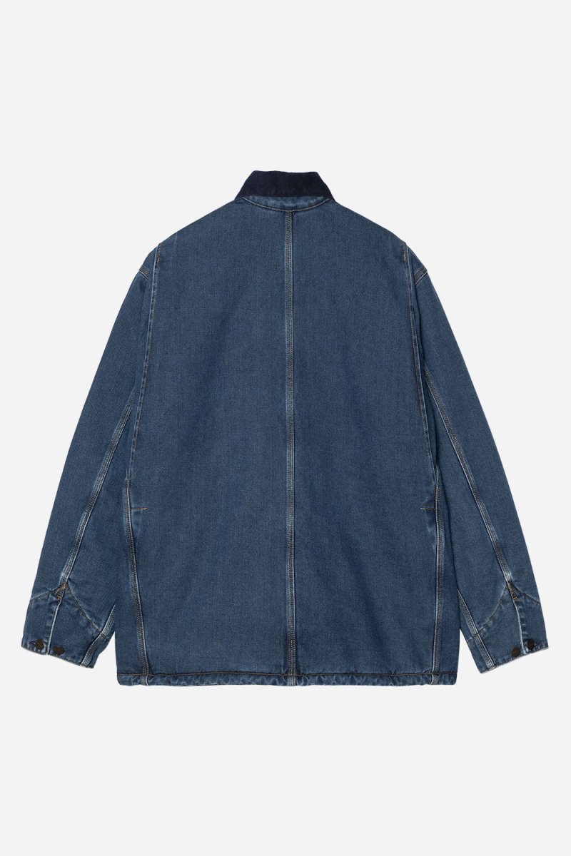 Carhartt WIP OG Maitland Denim Chore Coat (Blue/Dark Navy) | Jackets