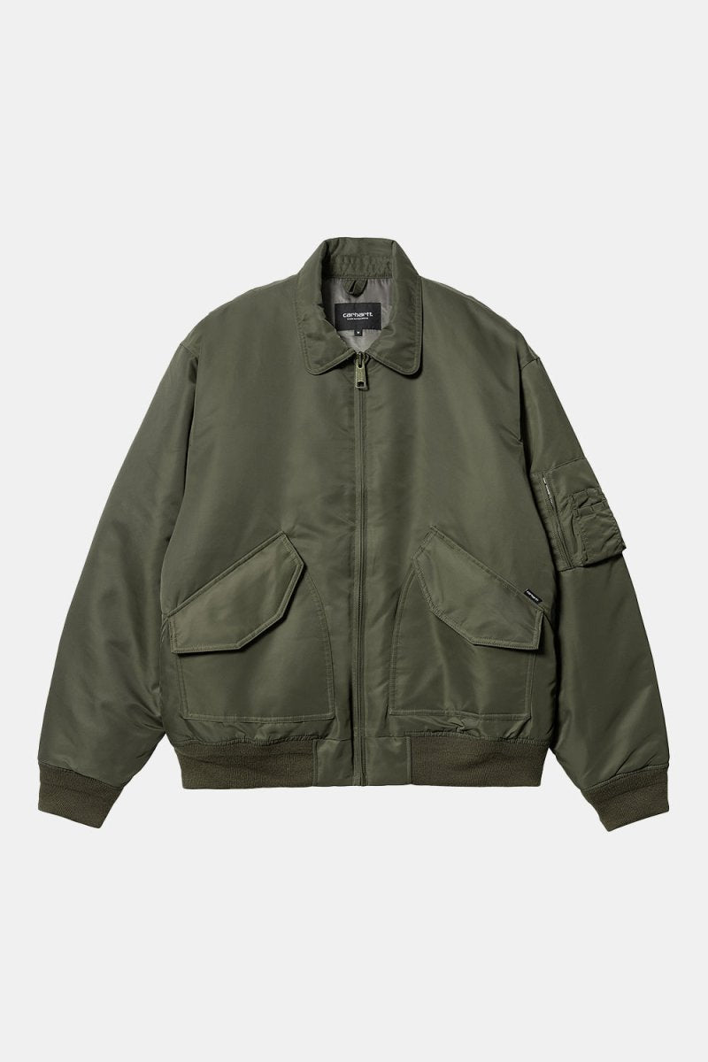 Carhartt WIP Olten Bomber Jacket (Plant/Smoke Green) | Jackets