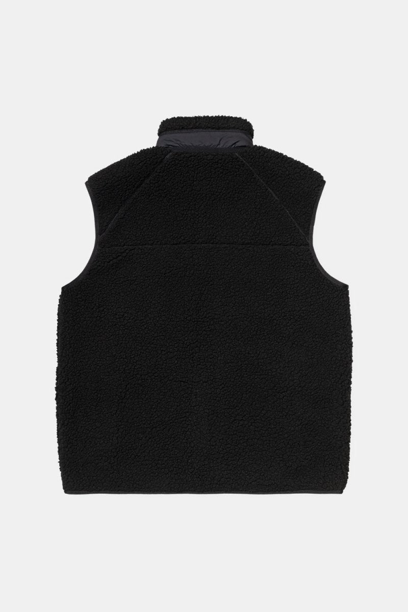 Carhartt WIP Prentis Vest Liner Fleece (Black/Black) | Sweaters