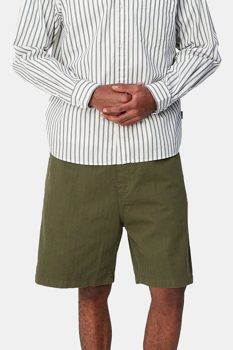 Carhartt WIP Rainer Garment Dyed Shorts (Dundee Green) | Shorts