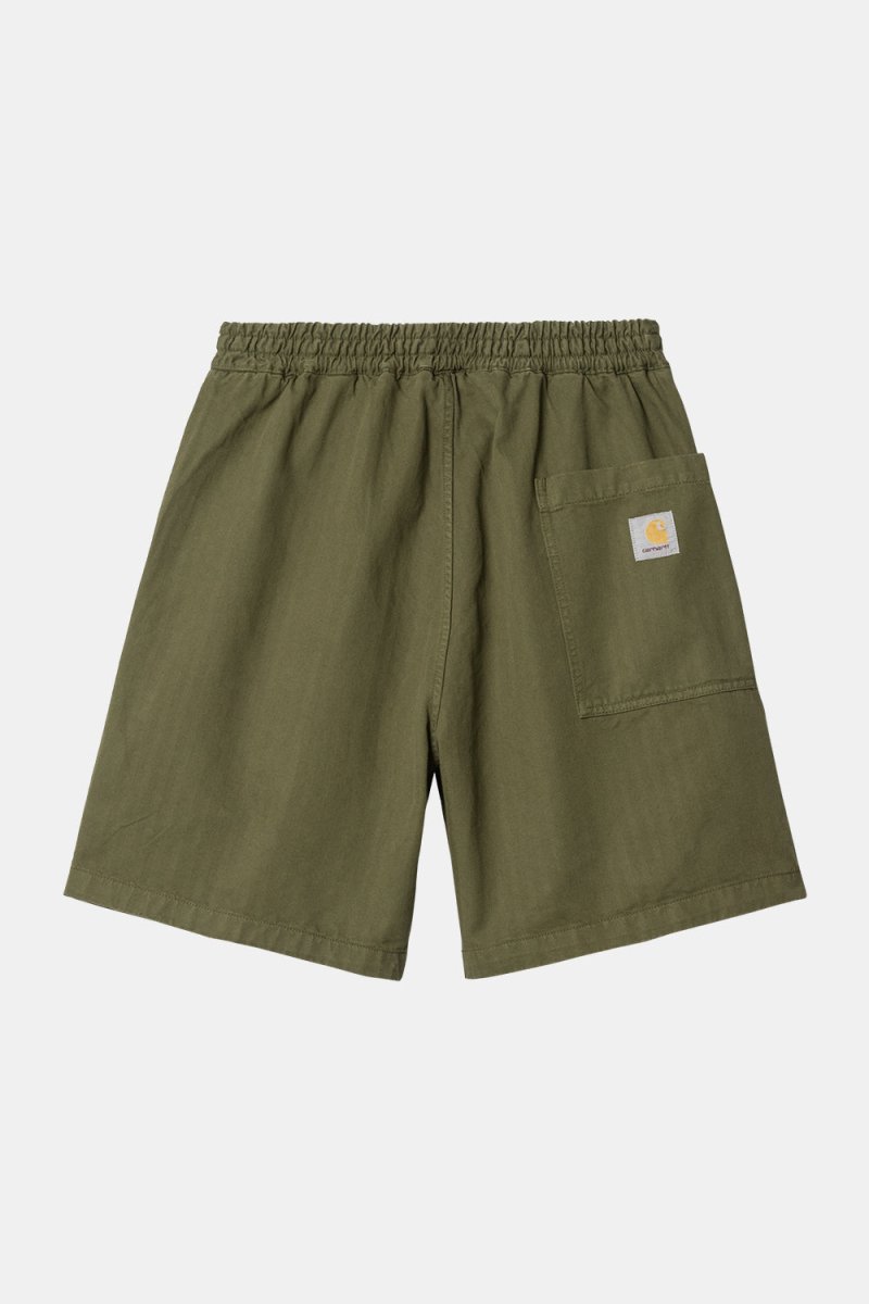 Carhartt WIP Rainer Garment Dyed Shorts (Dundee Green) | Shorts