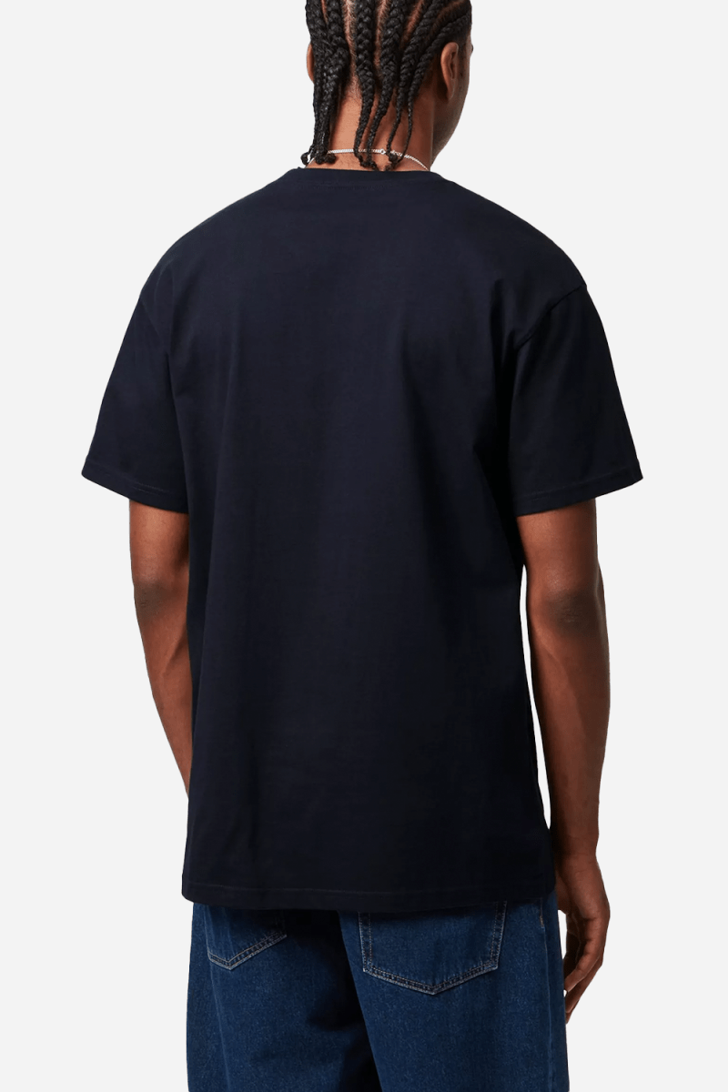 Carhartt WIP Short Sleeve Chase T-Shirt (Dark Navy/Gold) | T-Shirts