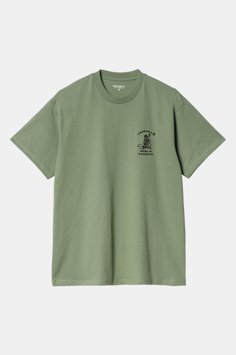 Carhartt WIP Short Sleeve Icon T-Shirt (Park Green/Black) | T-Shirts