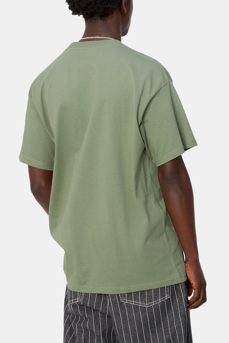 Carhartt WIP Short Sleeve Icon T-Shirt (Park Green/Black) | T-Shirts