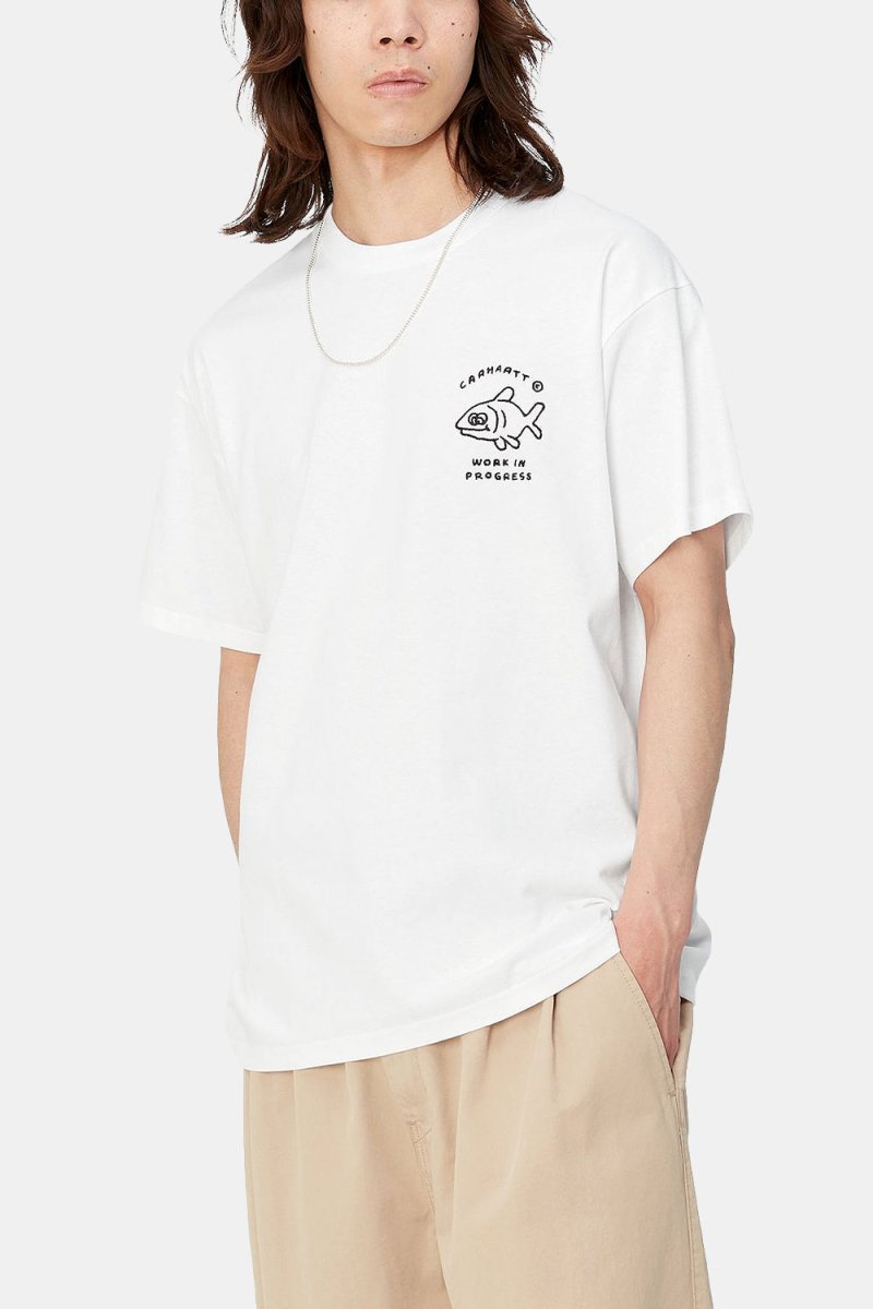 Carhartt WIP Short Sleeve Icons T-Shirt (White/Black) | T-Shirts