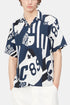 Carhartt WIP Short Sleeve Marina Shirt (Marina Print/Atom Blue) | Shirts
