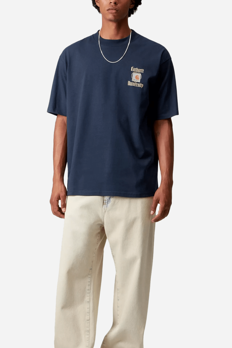 Carhartt WIP Short Sleeve Schooling Heart T-Shirt (Jupiter) | T-Shirts