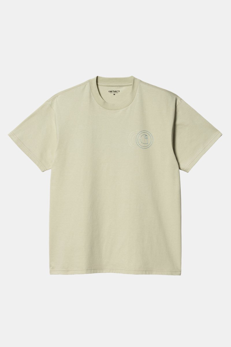 Carhartt WIP Short Sleeved Embroidered Duel T-Shirt (Agave Green) | T-Shirts