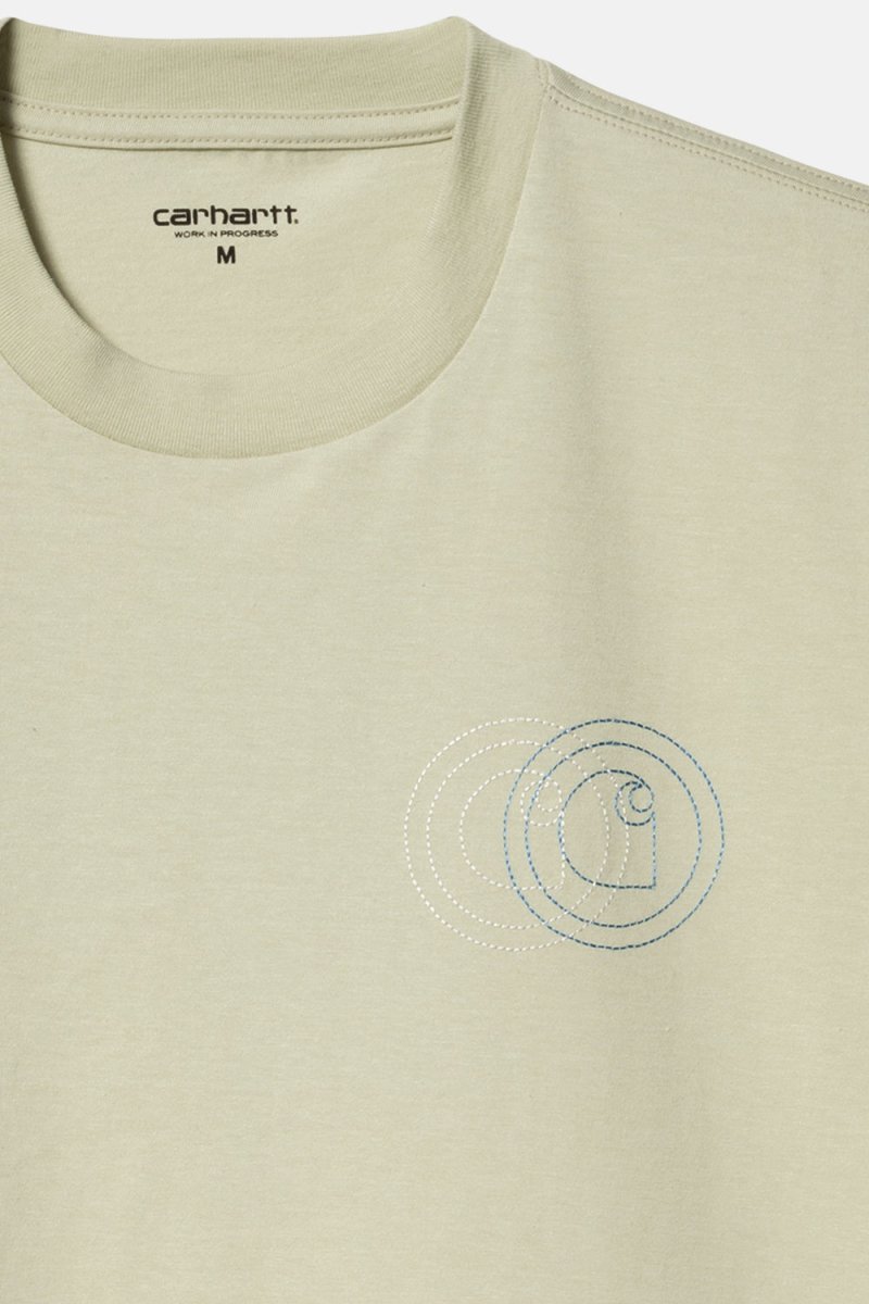 Carhartt WIP Short Sleeved Embroidered Duel T-Shirt (Agave Green) | T-Shirts