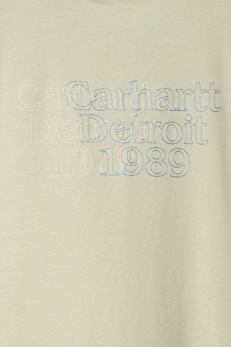 Carhartt WIP Short Sleeved Embroidered Duel T-Shirt (Agave Green) | T-Shirts