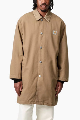 Carhartt WIP Webster Coat (Leather/Leather Rinsed) | Jackets