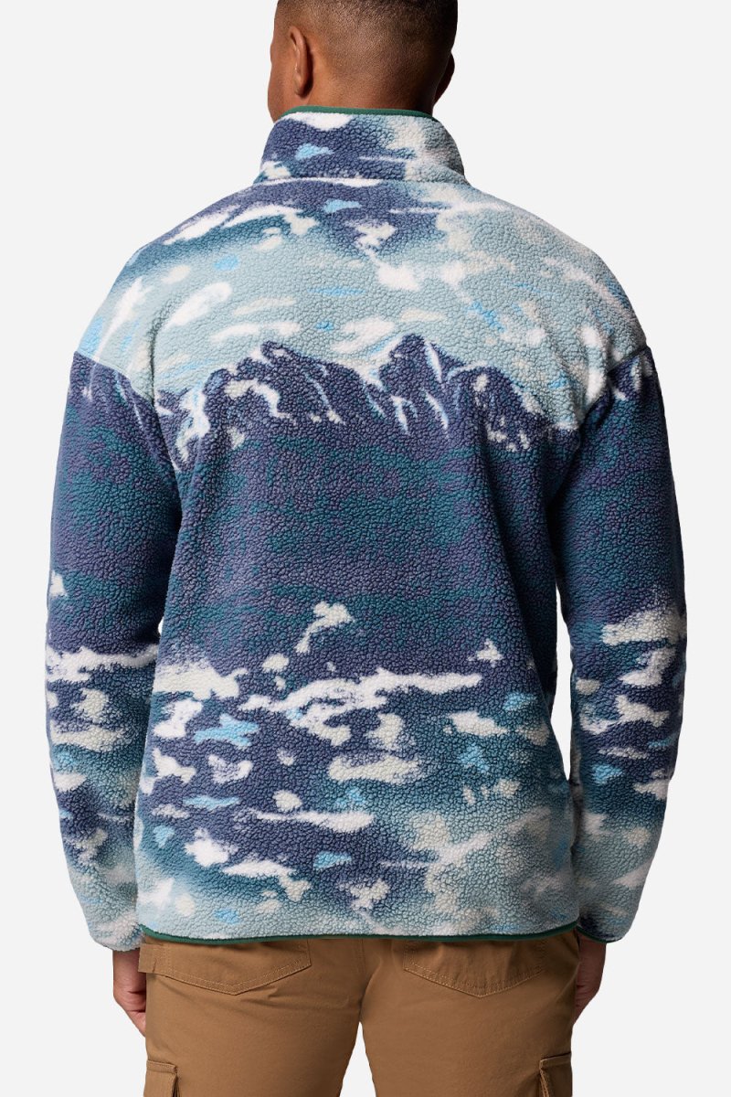 Columbia Helvetia™ II Printed Half Snap Fleece (Crushed Blue Sisters) | Sweaters