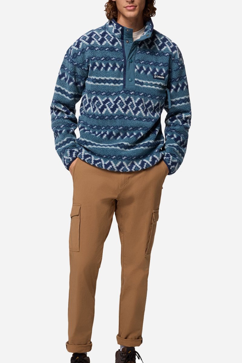 Columbia Helvetia™ II Printed Half Snap Fleece (Everblue KnitKnot) | Sweaters