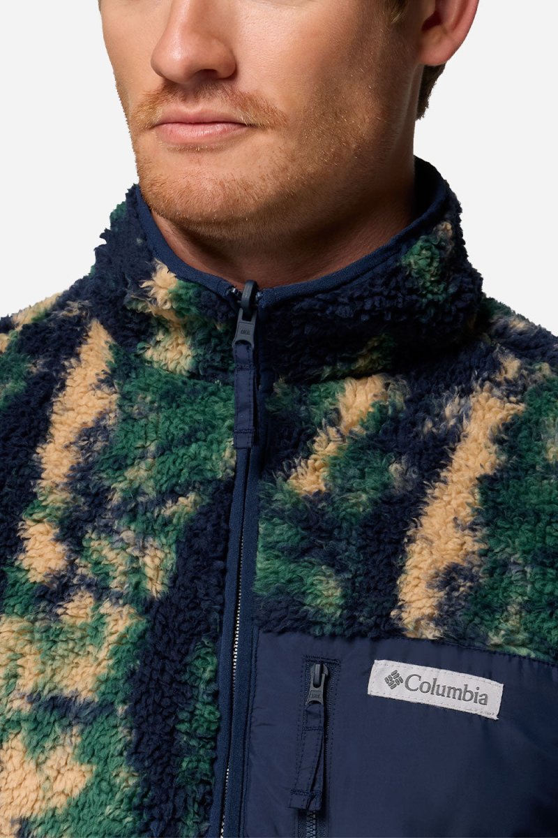 Columbia Winter Pass™ Reversible Fleece (Collegiate Navy/Tracks) | Sweaters