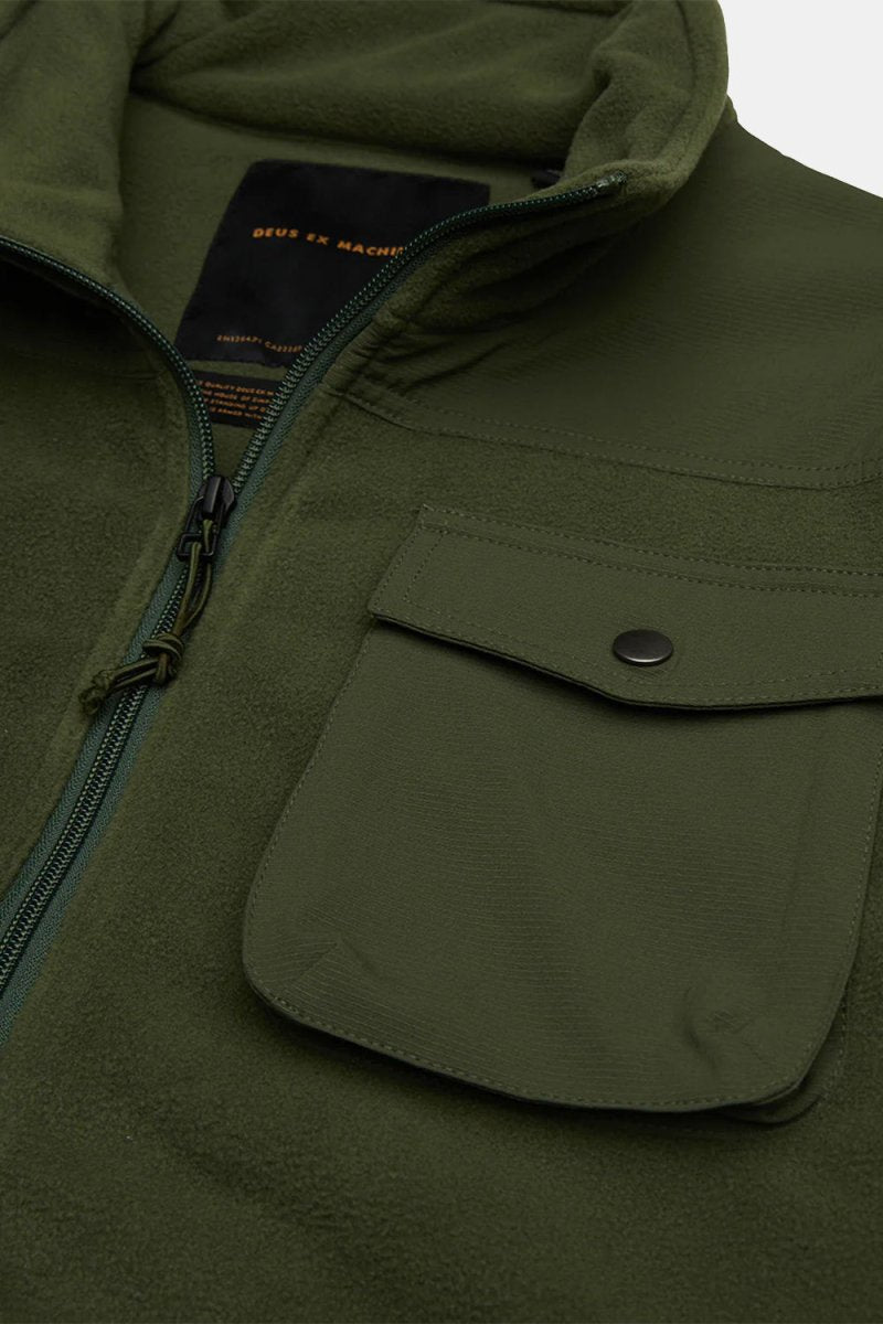 Deus Cordura Polatec Fleece Sweatshirt (Olive) | Sweaters