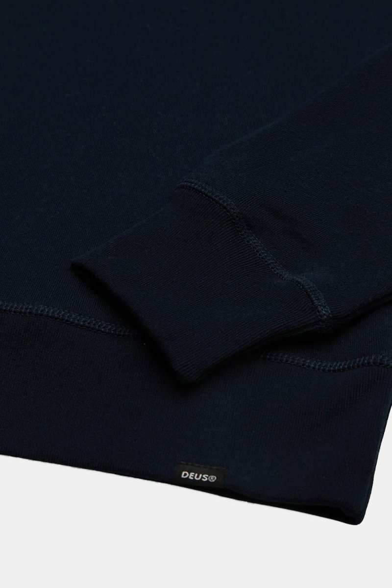 Deus Fender Crew Sweatshirt (Navy) | Sweaters