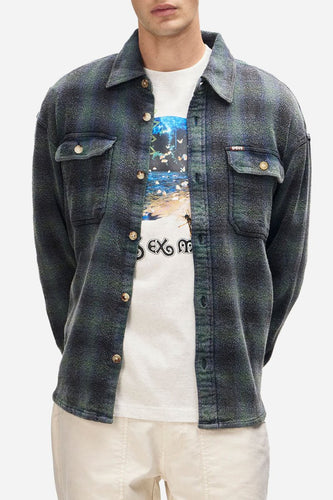 Deus Too Busy To Work Check Shirt (Black Check) | Shirts