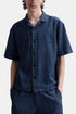 Edwin Saga Short Sleeve Shirt (Blue Dobby Check) | Shirts