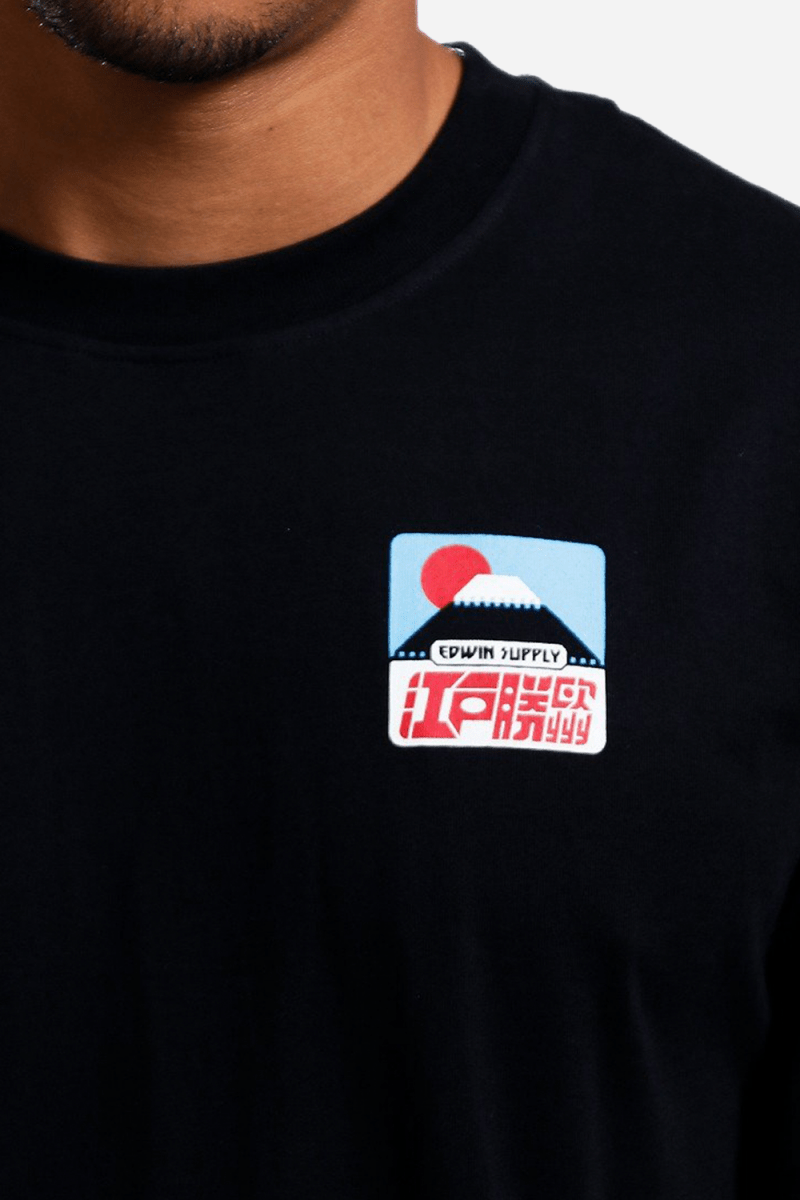Edwin Sunset On Fuji San T-Shirt (Black) | T-Shirts
