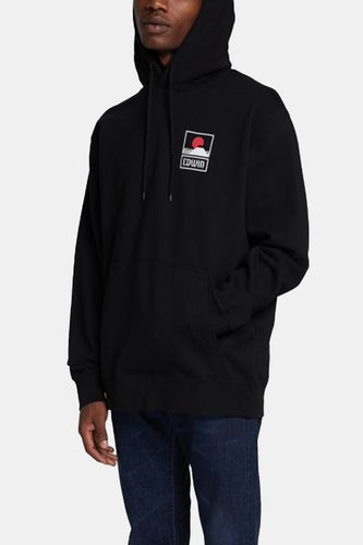 Edwin Sunset On Mount Fuji Hooded Sweatshirt (Black) | Sweaters