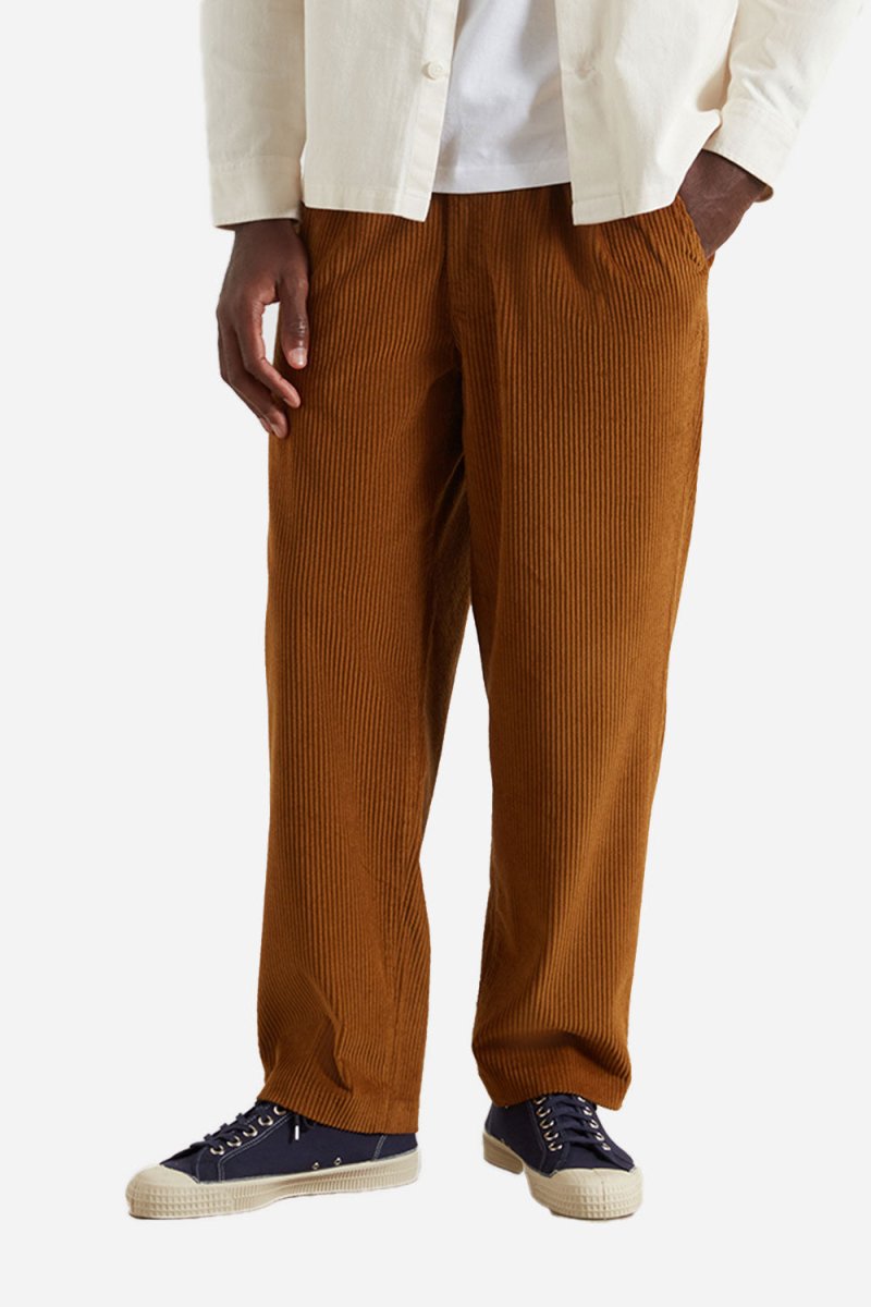 Farah Adam Archive Twin Pleat Trousers (Rich Tobacco) | Trousers