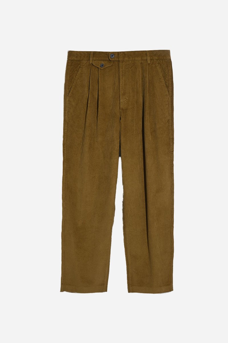 Farah Adam Archive Twin Pleat Trousers (Rich Tobacco) | Trousers