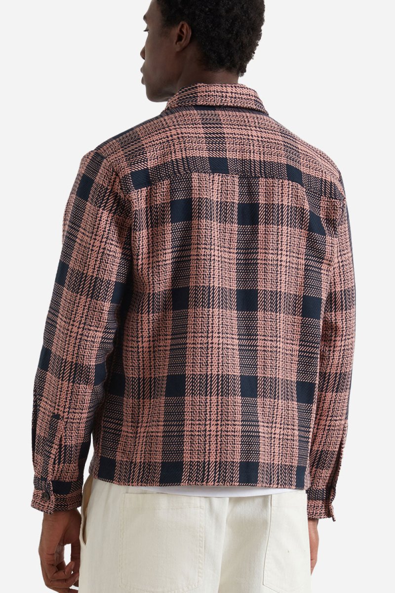 Farah Etienne Long Sleeve Check Zip (True Navy) | Jackets