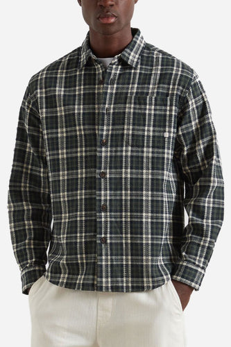 Farah Hardaker Long Sleeve Check Shirt (Rosemary) | Shirts