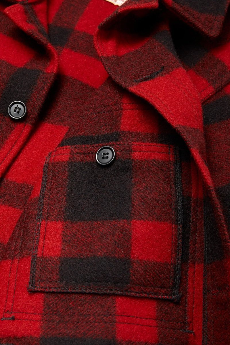 Filson Mackinaw Wool Cruiser Jacket (Red/Black Plaid) | Jackets