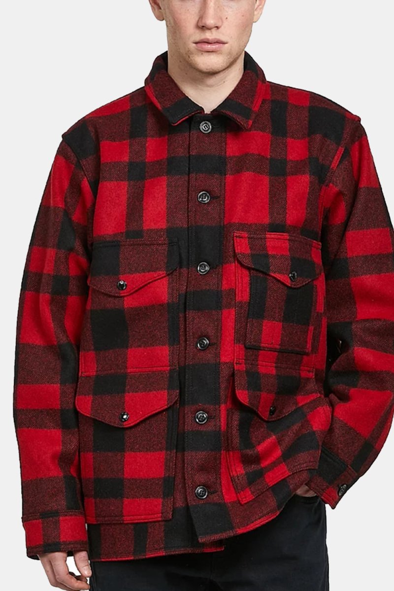 Filson Mackinaw Wool Cruiser Jacket (Red/Black Plaid) | Jackets