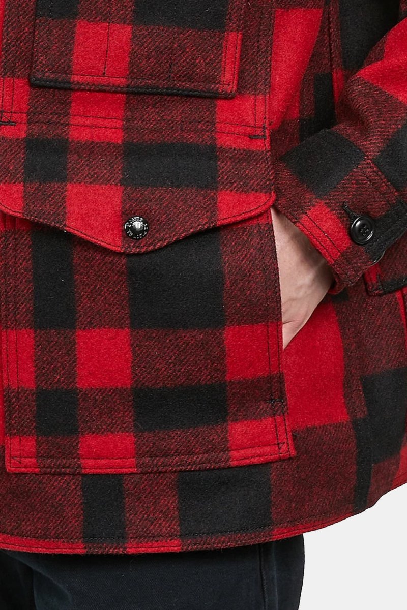 Filson Mackinaw Wool Cruiser Jacket (Red/Black Plaid) | Jackets