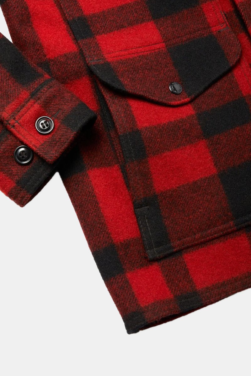 Filson Mackinaw Wool Cruiser Jacket (Red/Black Plaid) | Jackets