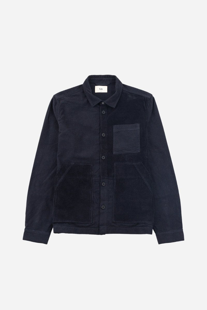 Folk Assembly Worker Jacket (Soft Black Cord Mix) | Jackets