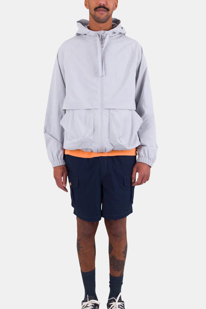 Folk Prism Zip Thru Jacket (Soft Blue) | Sweaters