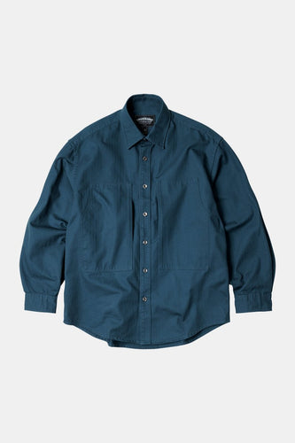 Frizmworks HBT Carpenter Pocket Work Shirt Jacket (Vintage Blue) | Shirts