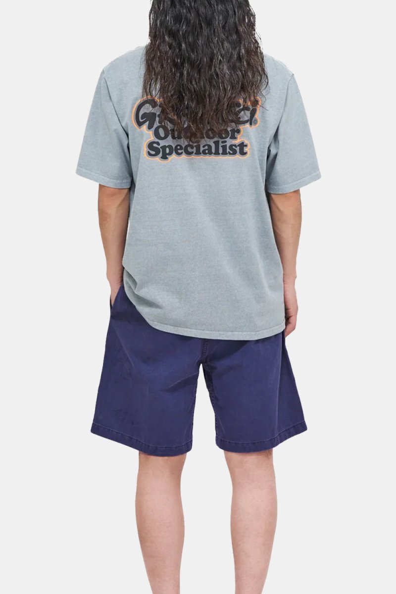 Gramicci G-Shorts Pigment Dye Cotton Twill (Grey Purple) | Shorts
