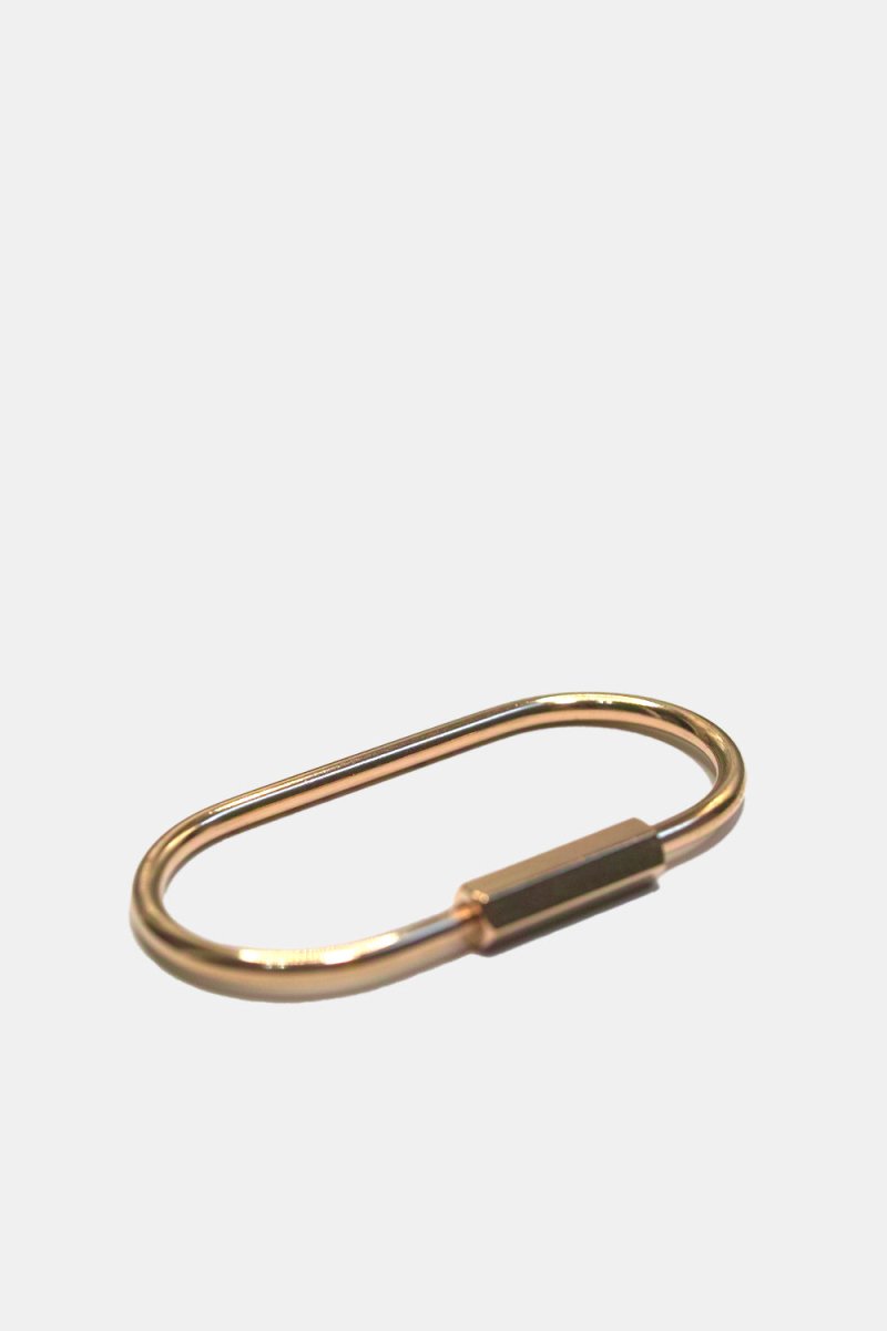 Large Keyring Loop Half Dozen Loop Large Keyring (Brass) – Number Six