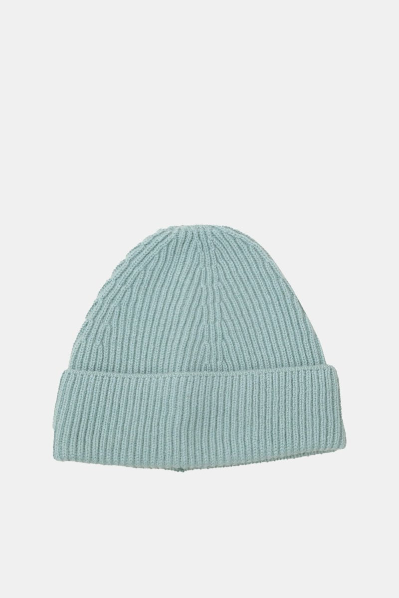 Half Dozen Pure Cashmere Fisherman Beanie (Blue Grass) | Hats