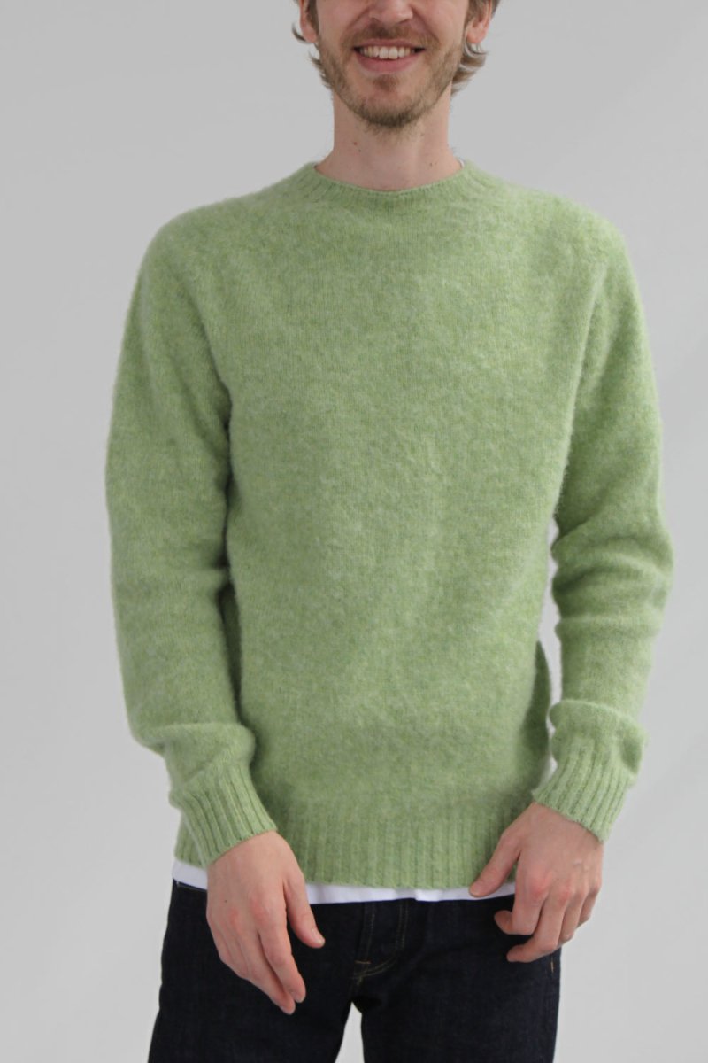 Half Dozen Shaggy Double-Brushed Crew (Spring Meadow) | Knitwear