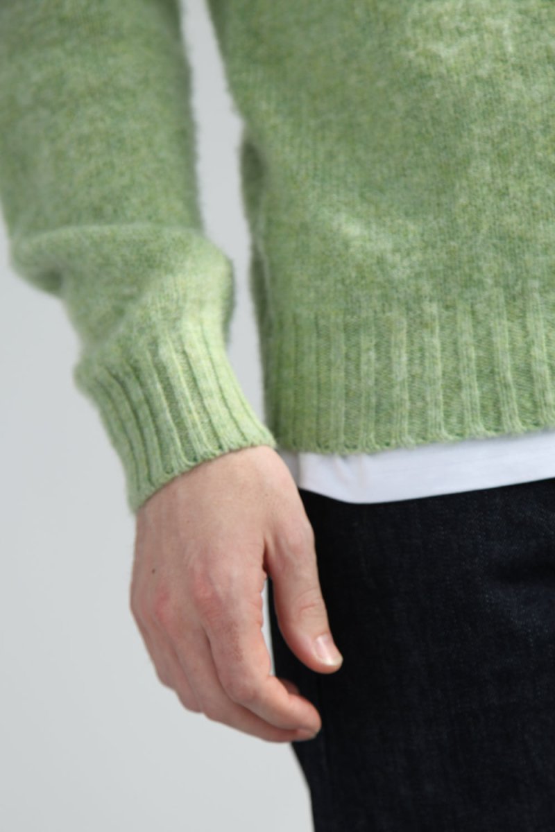 Half Dozen Shaggy Double-Brushed Crew (Spring Meadow) | Knitwear