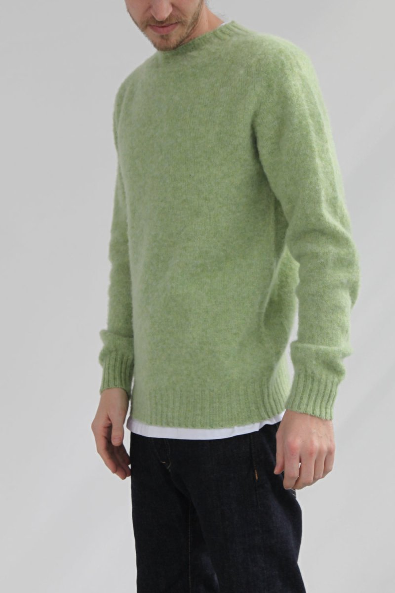Half Dozen Shaggy Double-Brushed Crew (Spring Meadow) | Knitwear