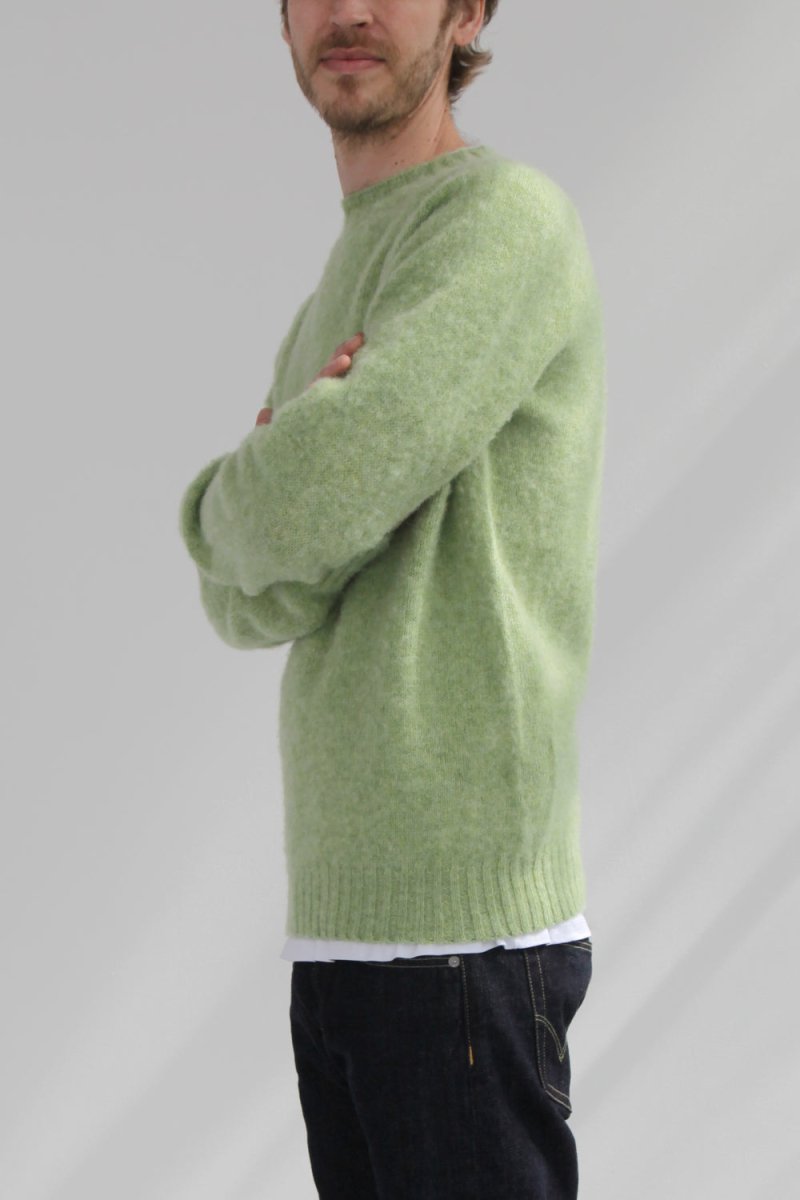 Half Dozen Shaggy Double-Brushed Crew (Spring Meadow) | Knitwear