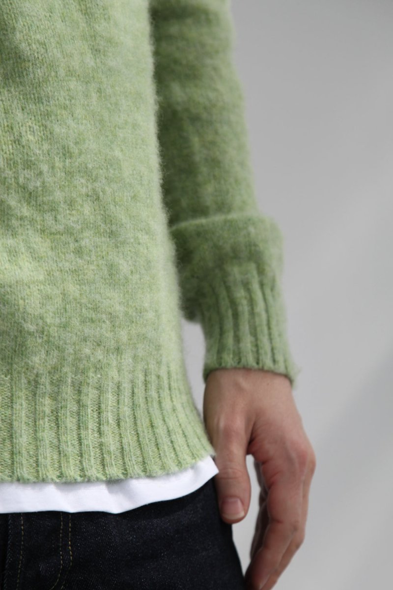 Half Dozen Shaggy Double-Brushed Crew (Spring Meadow) | Knitwear